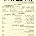 Sheet advertising ‘The Coming Race’ and The Guildhall School of Music