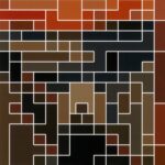 One of five postcards in the ASOBIDEA CARD “Mosaic Art” series: The Scream