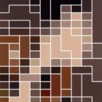 One of five postcards in the ASOBIDEA CARD “Mosaic Art” series: Otani Oniji III