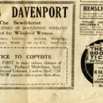 Lewis Davenport advertisement in ‘The Performer’, 14 January 1925