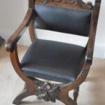 A theatre chair from Maskelyne’s Egyptian Hall theatre