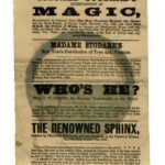 Handbill for Madame Stodare at the Egyptian Hall, probably 1867