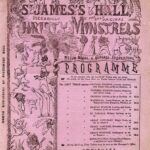 Programme for the Christy Minstrels, St James’s Hall, 1866