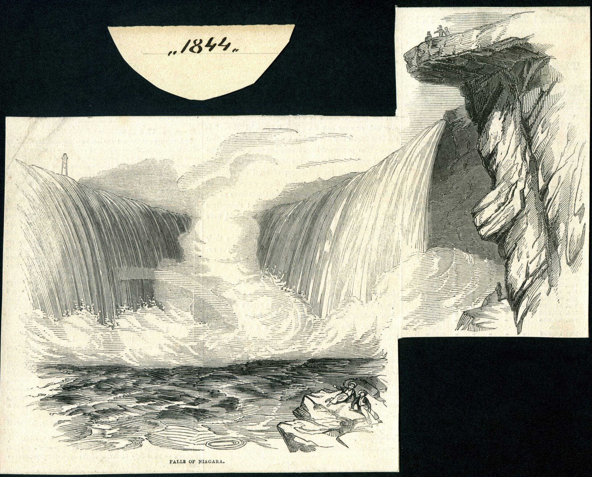 Model of Niagara and the Indian Museum at the Egyptian Hall, 1844