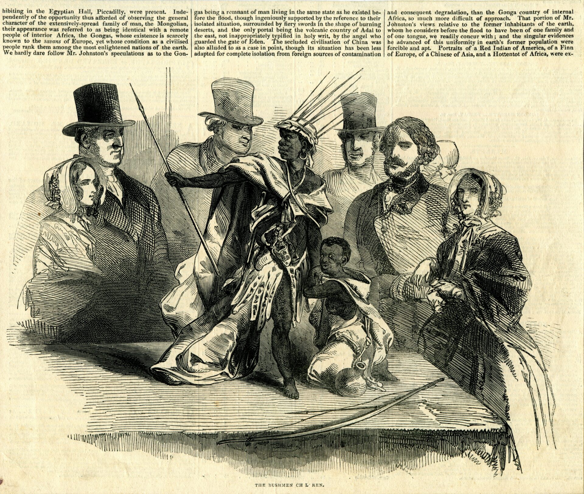 Bushmen Children at the Egyptian Hall, 1845