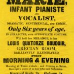 Marie, Infant Pianiste and Vocalist at the Egyptian Hall, 1849