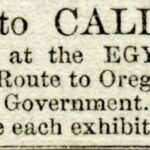 Moving diorama of the Overland Route to California at the Egyptian Hall, 1851