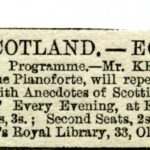 Mr. Kennedy, the Scottish vocalist at the Egyptian Hall, 1863