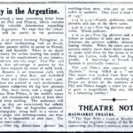 Article on Variety in the Argentine, from the ‘Encore’ in 1925