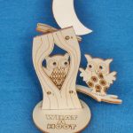 “What a Hoot” wooden gift laser cut card