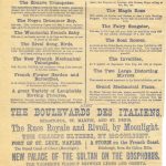 Poster for Couper’s French Promenade Exhibition of Mechanical Wonders at the Egyptian Hall