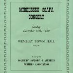 Hilda Bertram on a programme for a Middlesex SSAFA Concert, Wembley Town Hall, 1960