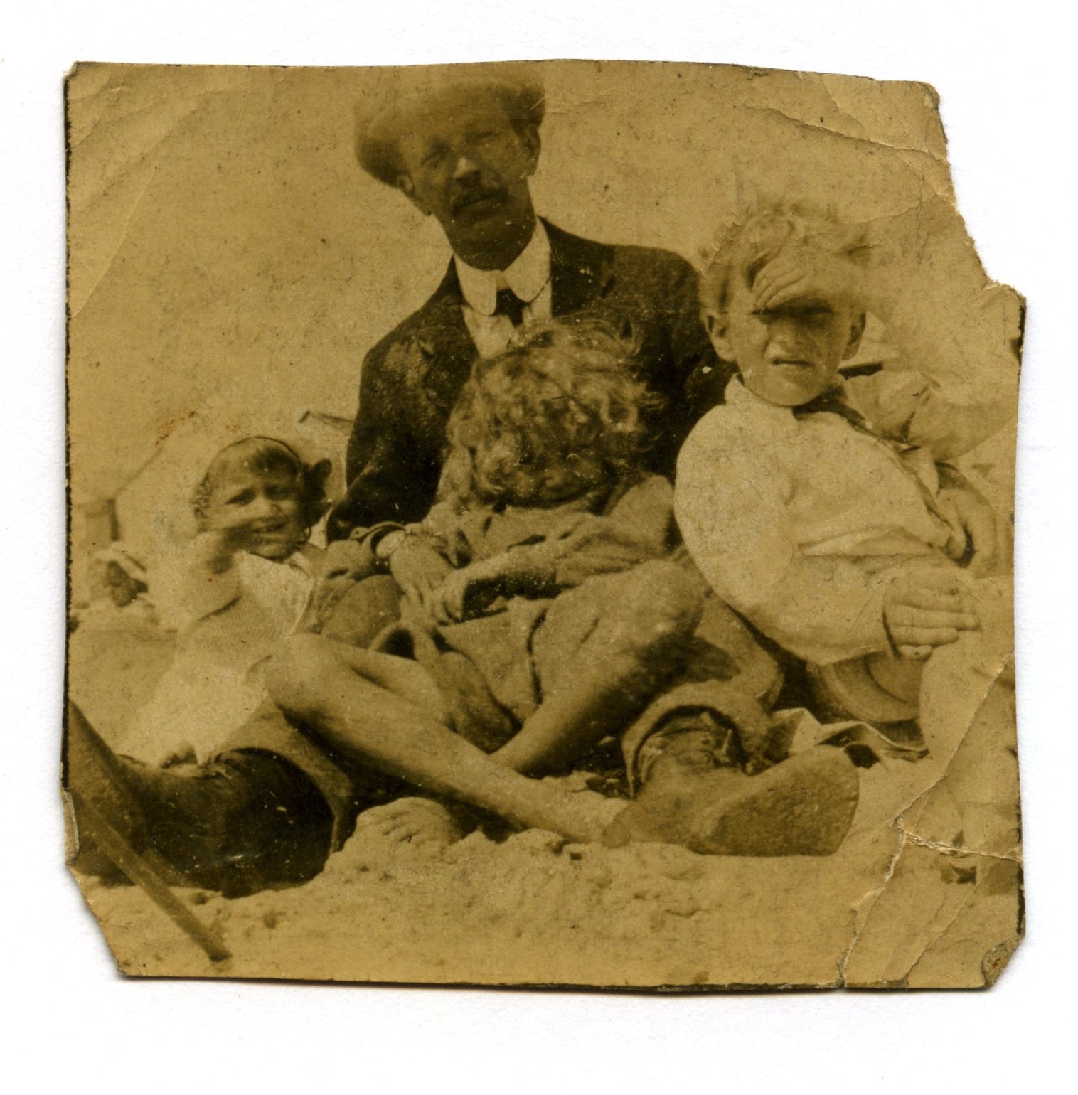 Photographs of Alfred Stanley Cooke and his three children