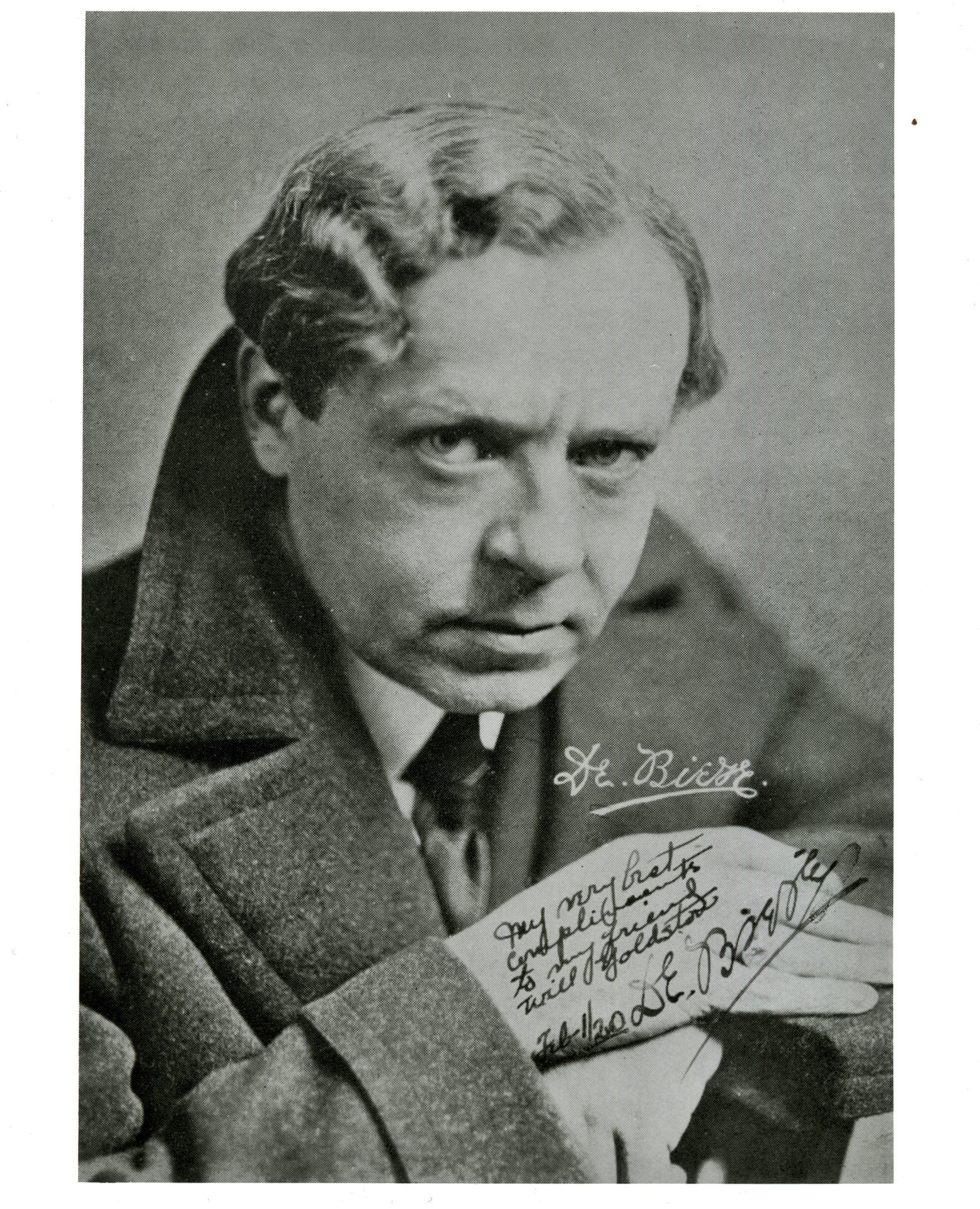 Photograph of a half tone of Arnold De Biere