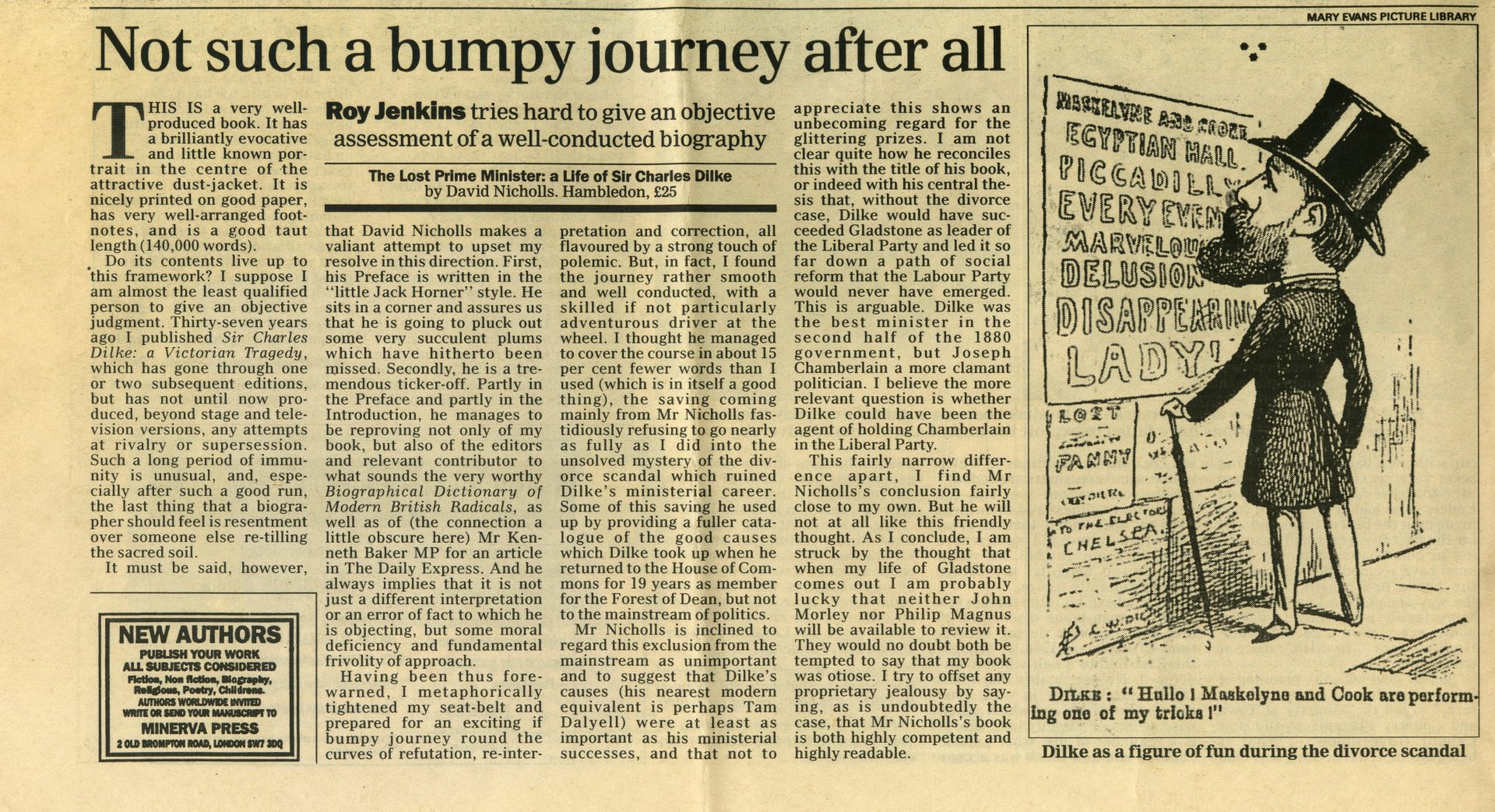 A magic cartoon used to illustrate a newspaper’s topical story