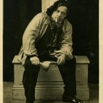Postcard of De Biere as a sculptor