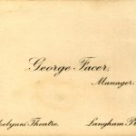 George Facer business card