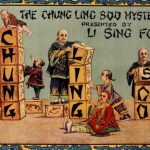 Photograph of a poster of Chung Ling Soo Mysteries presented by Li Sing Foo