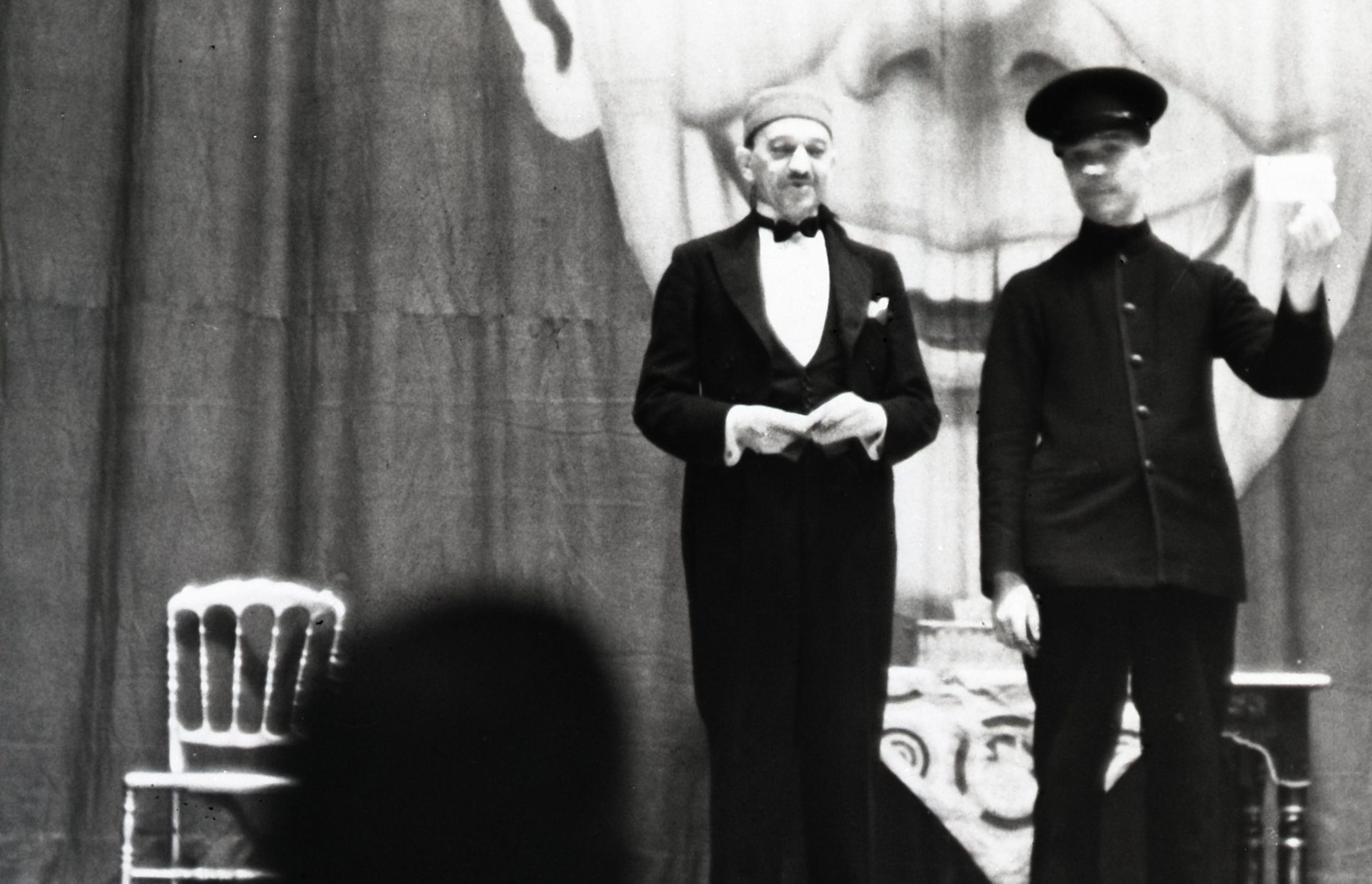 Photograph of Ben Said at the Maskelynes’ show at the Little Theatre, London