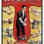 Postcard of a Houdini poster