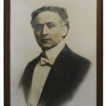 Framed portrait photograph of Houdini