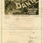 1924 letter from Dante to Davenports