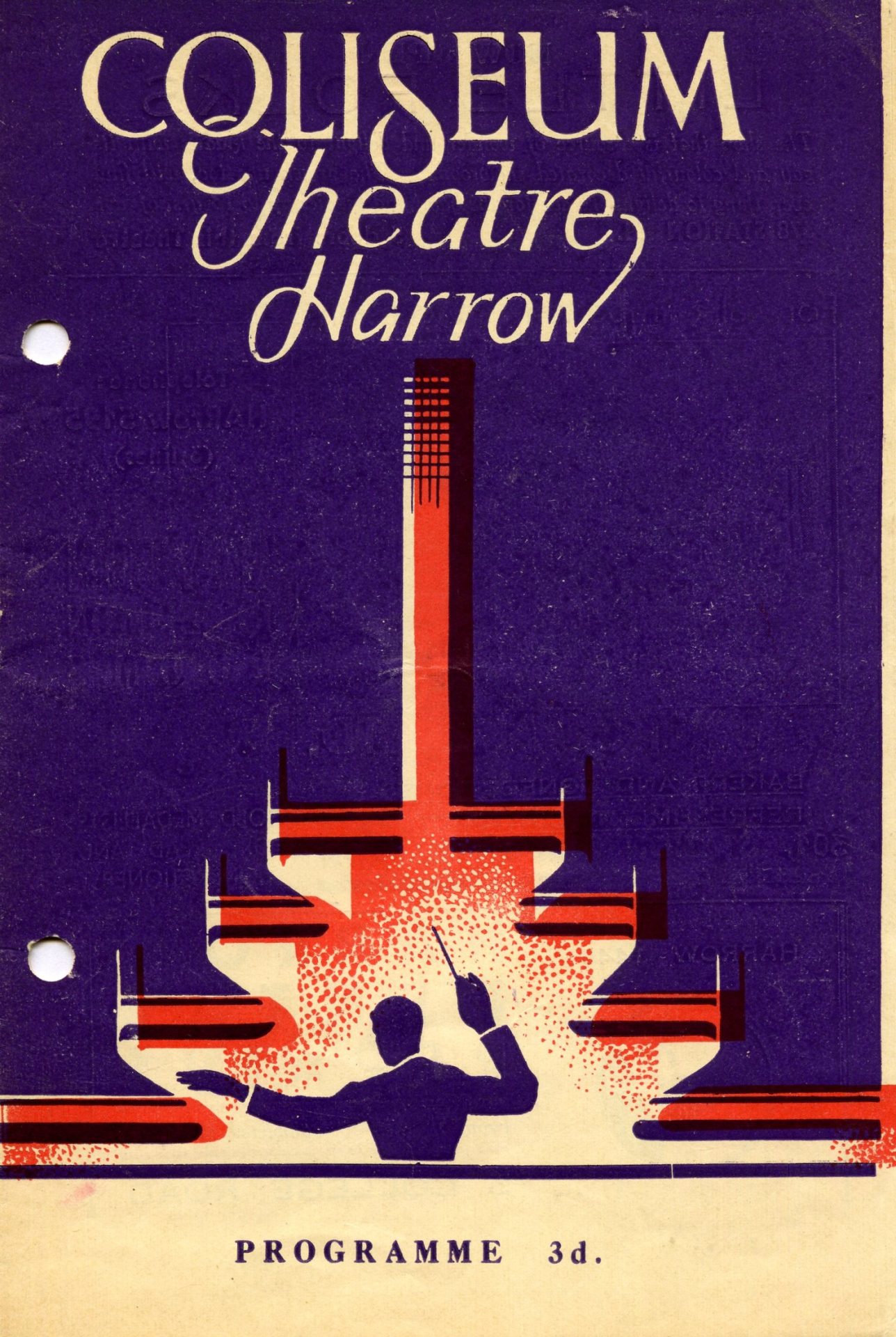 Programme for Dante at the Coliseum Theatre, Harrow. 17 November 1947