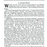 Peter Warlock reminisces on Norman Hunter